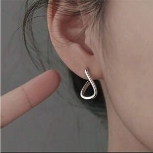 Silver earrings